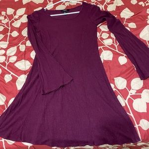 Ribbed sweater dress